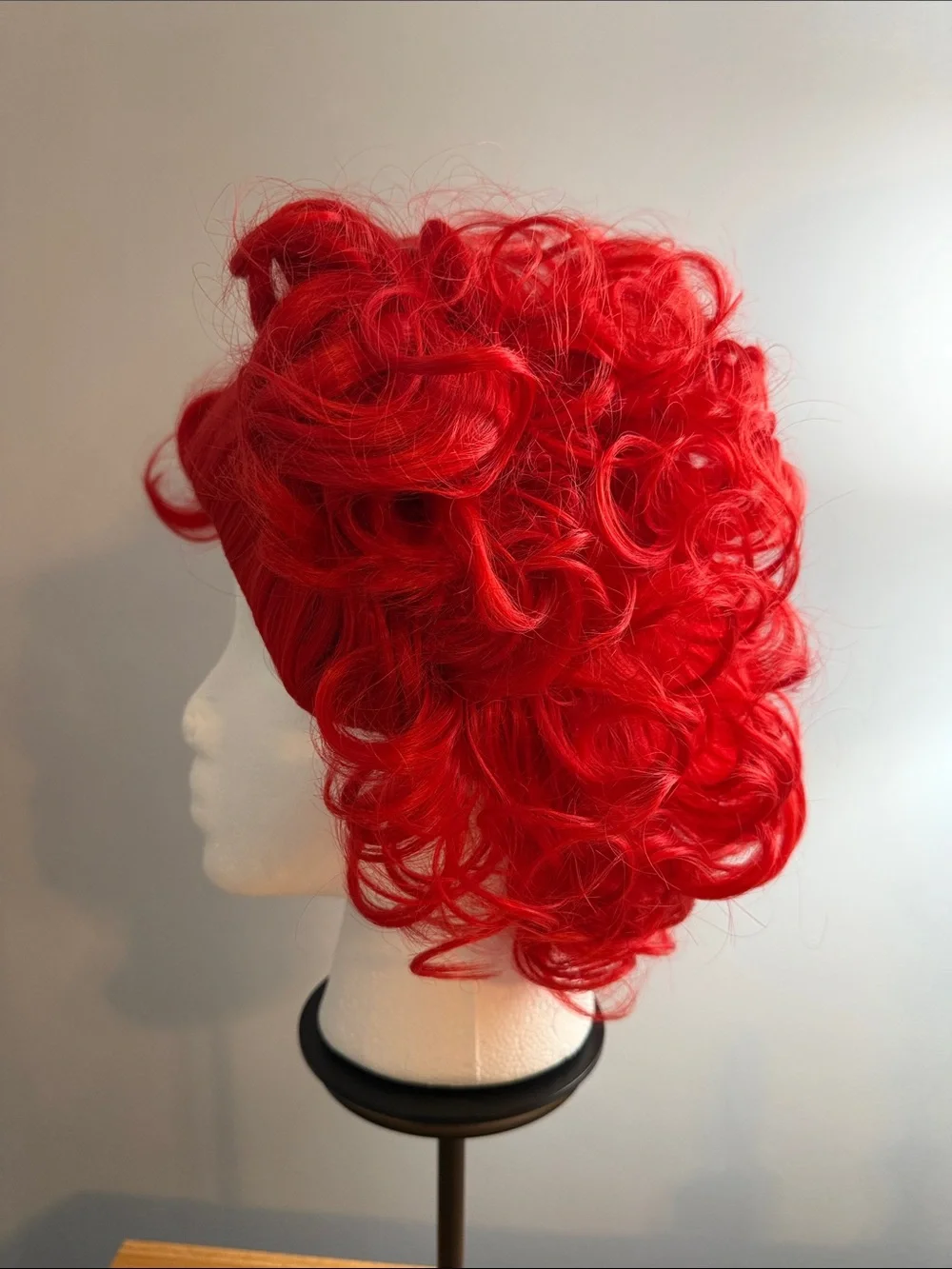 Red Curly Wig for Women - Vibrant Red Fashion Wig